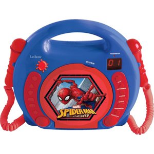 Přenosný CD přehrávač se 2 mikrofony Spider-Man
