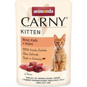 Kapsička Animonda Carny Kitten hovězí, telecí a kuře 85 g