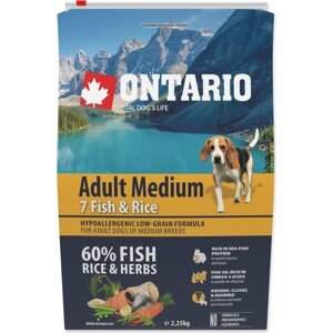 Krmivo Ontario Adult Medium Fish & Rice 2,25kg