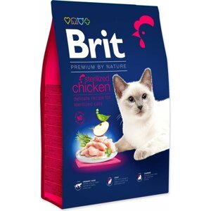 Krmivo Brit Premium by Nature Cat Sterilized Chicken 8kg
