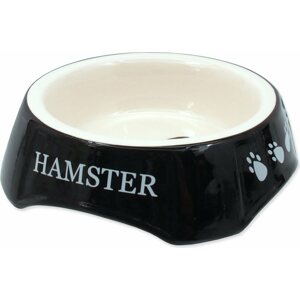 Miska Small Animals potisk Hamster černá 13x13x4cm