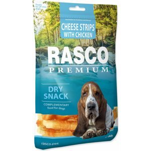 Pochoutka Rasco Premium kuřecím obalené sýrové proužky 80g
