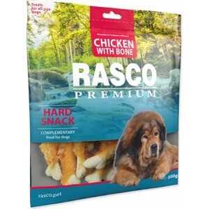 Pochoutka Rasco Premium kuřecím obalené kostii 500g