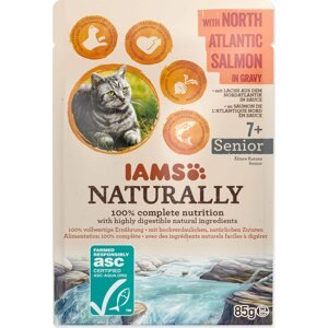 Kapsička IAMS Naturally Senior losos v omáčce 85g