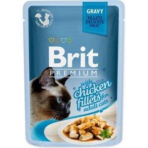Kapsička Brit Premium Cat hovězí, filety v omáčce 85g