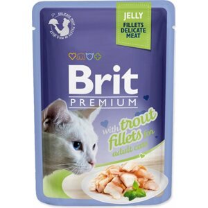 Kapsička Brit Premium Cat Delicate sleď, filety v želé 85g