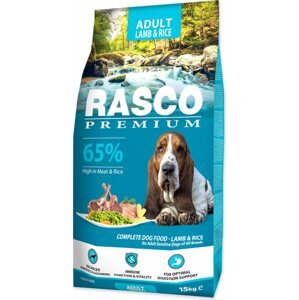 Krmivo Rasco Premium Adult jehněčí s rýží 15kg