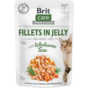 Kapsička Brit Care Cat tuňák, filety v želé 85g