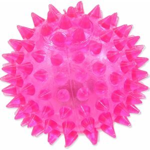 Hračka Dog Fantasy míč LED růžový 6cm