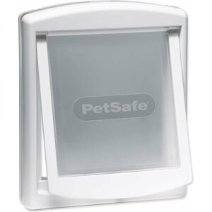 Dvířka PetSafe plastová s transparentním flapem bílá, výřez 28,1x23,7cm