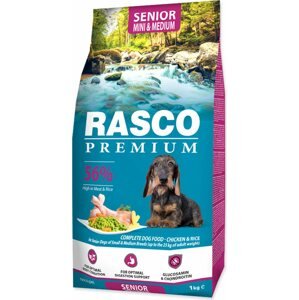 Krmivo Rasco Premium senior Mini & Medium kuře s rýží 1kg