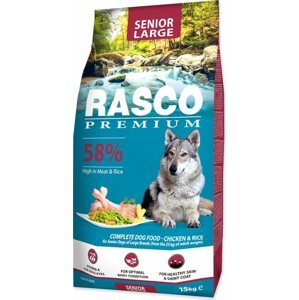Krmivo Rasco Premium senior Large kuře s rýží 15kg