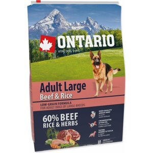 Krmivo Ontario Adult Large Beef & Rice 2,25kg