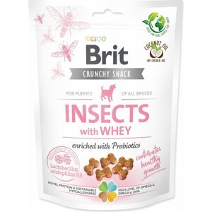 Pochoutka Brit Care Dog Crunchy Cracker Insocts Puppy, syrovátka a probiotika 200g
