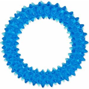 Hračka Dog Fantasy kroužek vroubkovaný modrý 7cm