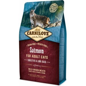 Krmivo Carnilove Adult Cats sensitive & Long Hair Salmon 2kg