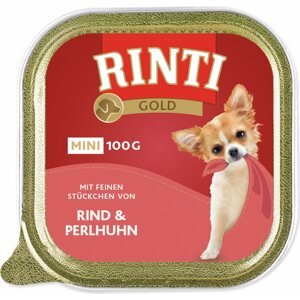 Vanička Rinti Gold Adult Mini hovězí a perlička 100g