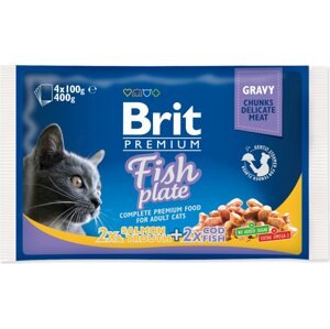 Kapsička Brit Premium Cat Family Plate v omáčce Multi 400g (4x100g)