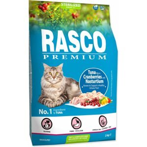 Krmivo Rasco Premium Sterilized tuňák s brusinkou a kapucí 2kg