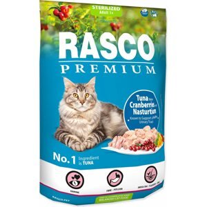 Krmivo Rasco Premium Sterilized tuňák s brusinkou a kapucí 0,4kg