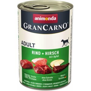 Konzerva Animonda Gran Carno Adult hovězí a jelen s jablky 400g