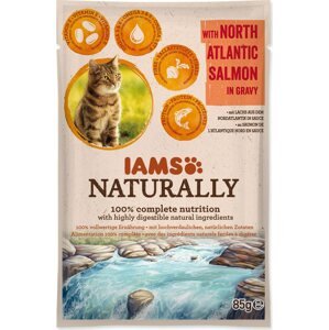 Kapsička IAMS Naturally losos v omáčce 85g