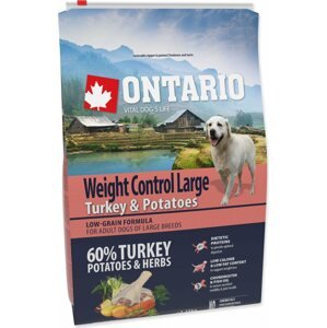 Krmivo Ontario Large Weight Control Turkey & Potatoes 2,25kg