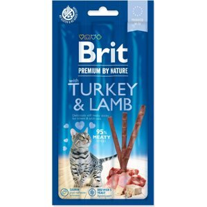Pochoutka Brit Premium by Nature Cat krůta a jehně, tyčinky 3ks