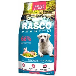 Krmivo Rasco Premium Junior Large kuře s rýží 15kg