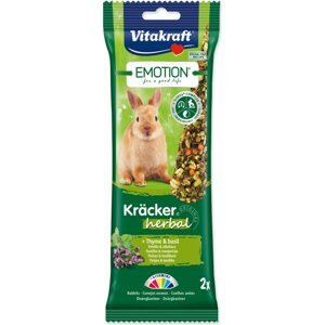 Tyčinky Vitakraft Emotion Kracker králík, s bylinkami 2ks