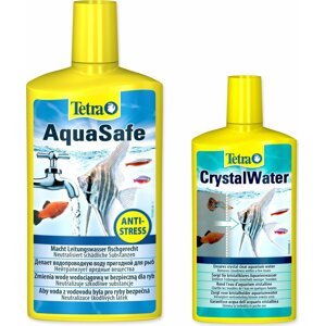 Přípravek Tetra Aqua Safe 500ml+Tetra Crystal Water 250ml zdarma