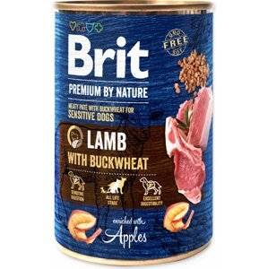 Konzerva Brit Premium by Nature jehně s pohankou 400g
