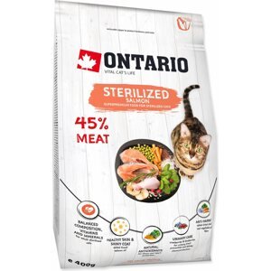 Krmivo Ontario Cat Sterilised Salmon 0,4kg