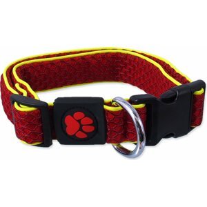 Obojek Active Dog Mellow S červený 2,5x28-40cm