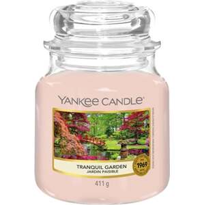 Yankee Candle Tichá zahrada, Svíčka ve skleněné dóze 411 g