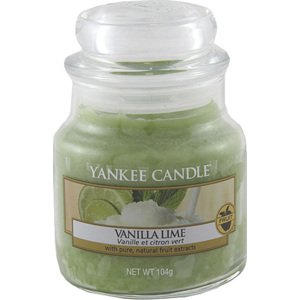 Yankee Candle, Vanilka s limetkou, Svíčka ve skleněné dóze 104 g