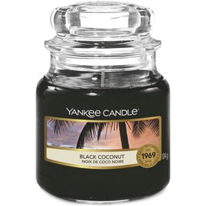 Yankee Candle, Černý kokos, Svíčka ve skleněné dóze 104 g