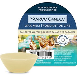 Yankee Candle, Vafle s banány a karamelem, Vonný vosk 22 g