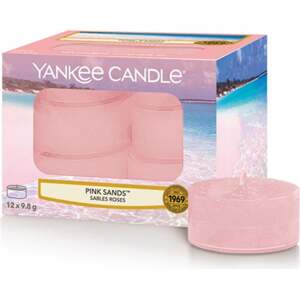 Yankee Candle, Růžové písky, Svíčky čajové, 12 ks