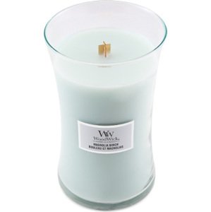 WoodWick, Magnolie a bříza, Svíčka oválná váza, 609.5 g