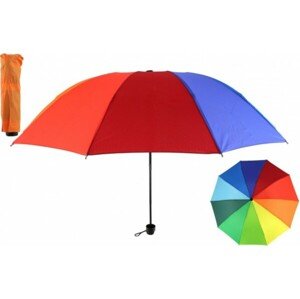 Deštník skládací barevný 25cm kov/látka
