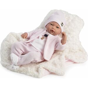 Guca 10219 LUCIA - realistická panenka miminko se zvuky a měkkým látkovým tělem - 46 cm