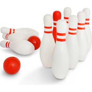 BS Toys Bowling - červená a bílá