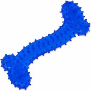 Hračka Dog Fantasy Kosť gumová modrá 11cm
